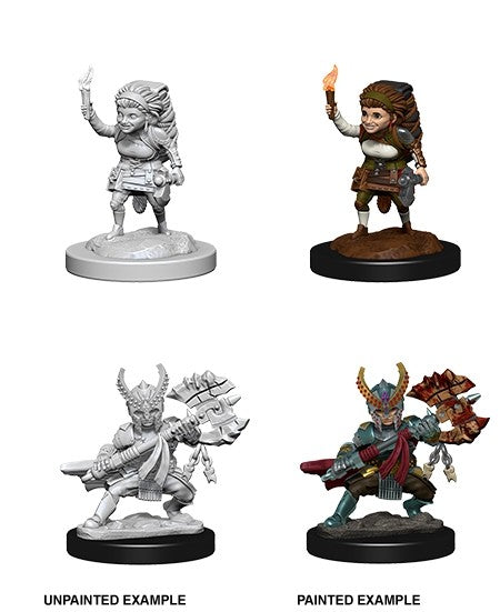 Dungeons & Dragons - Nolzurs Marvelous Unpainted Miniatures Female Halfling Fighter - Good Games