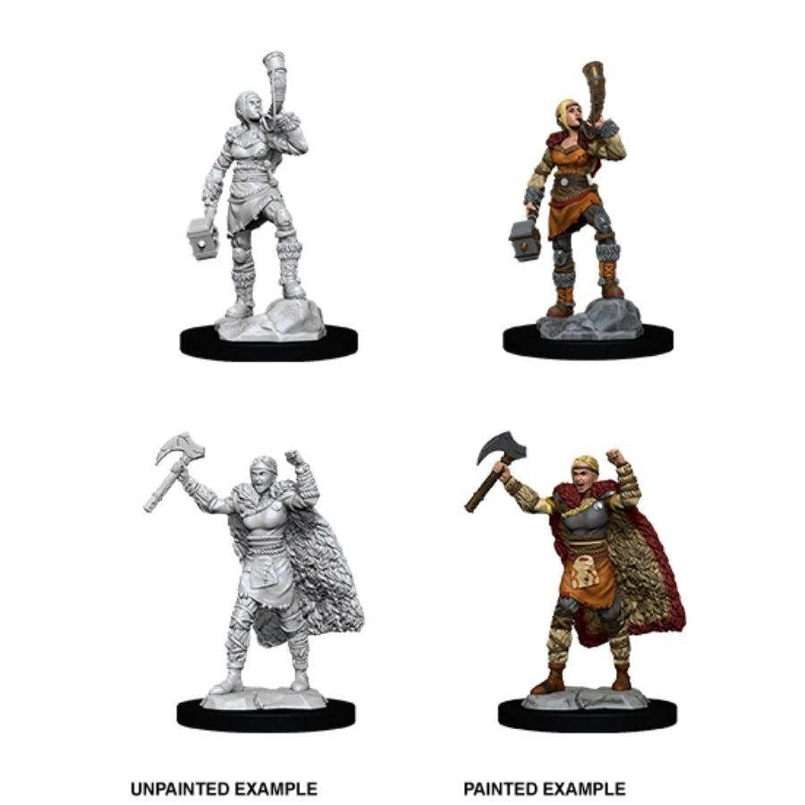 Dungeons & Dragons - Nolzurs Marvelous Unpainted Miniatures Female Human Barbarian - Good Games