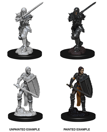 Dungeons & Dragons - Nolzurs Marvelous Unpainted Miniatures Female Human Fighter - Good Games
