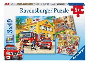 Ravensburger - Fire Brigade Run - 3x49 Piece Jigsaw - Good Games
