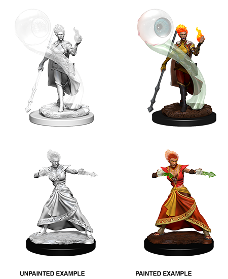 Dungeons &amp; Dragons - Nolzurs Marvelous Unpainted Miniatures Fire Genasi Female Wizard