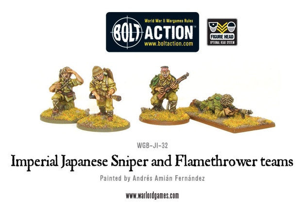 Bolt Action Imperial Japanese Sniper and Flamethrower Team - Good Games