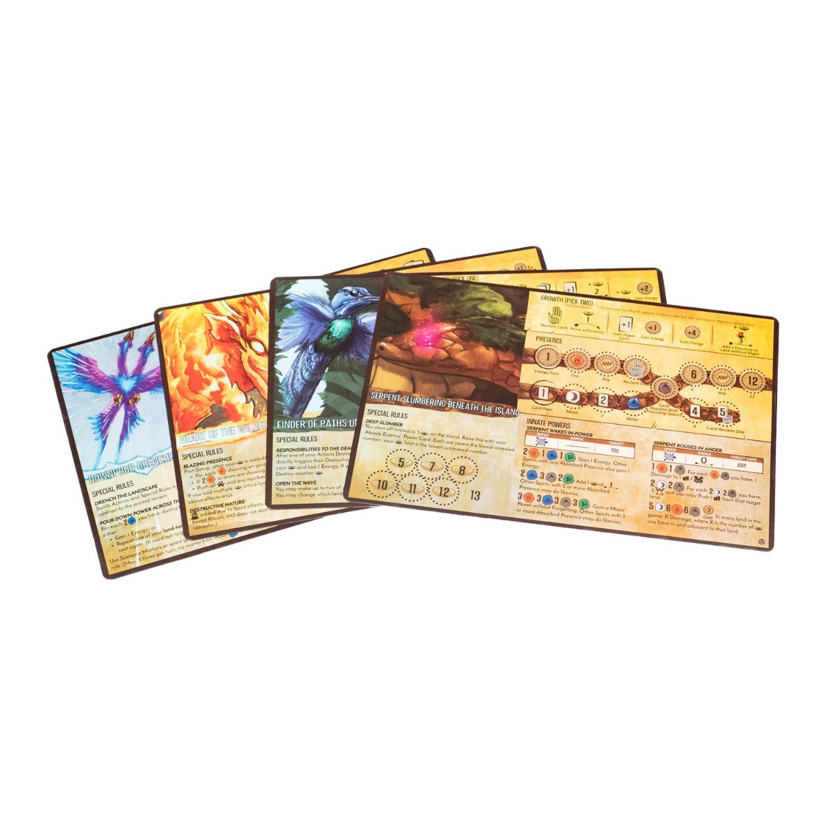 Spirit Island Feather &amp; Flame Foil Panels