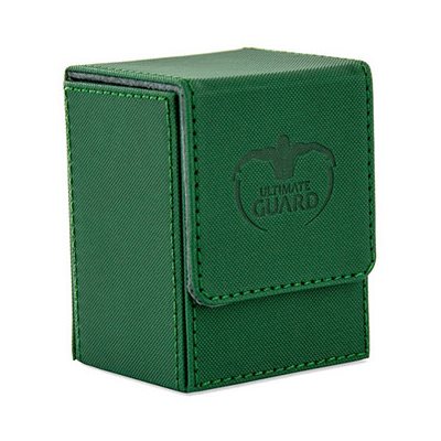 Ultimate Guard - Flip Deck Case 80+ Standard Size Xenoskin Green - Good Games
