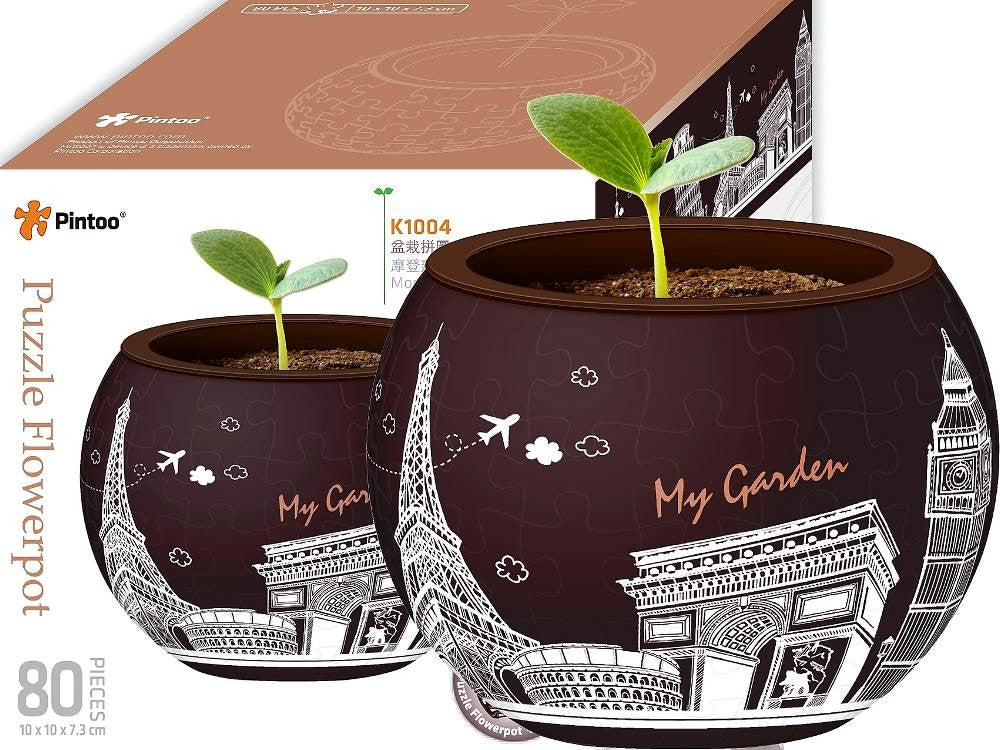 Flowerpot: Modern Architecture 3d 80pc Jigsaw Pintoo