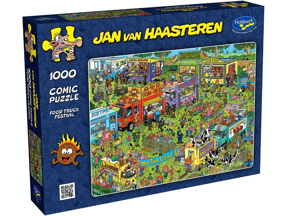 Jan Van Haasteren - Food Truck Festival 1000 Piece Jigsaw - Good Games