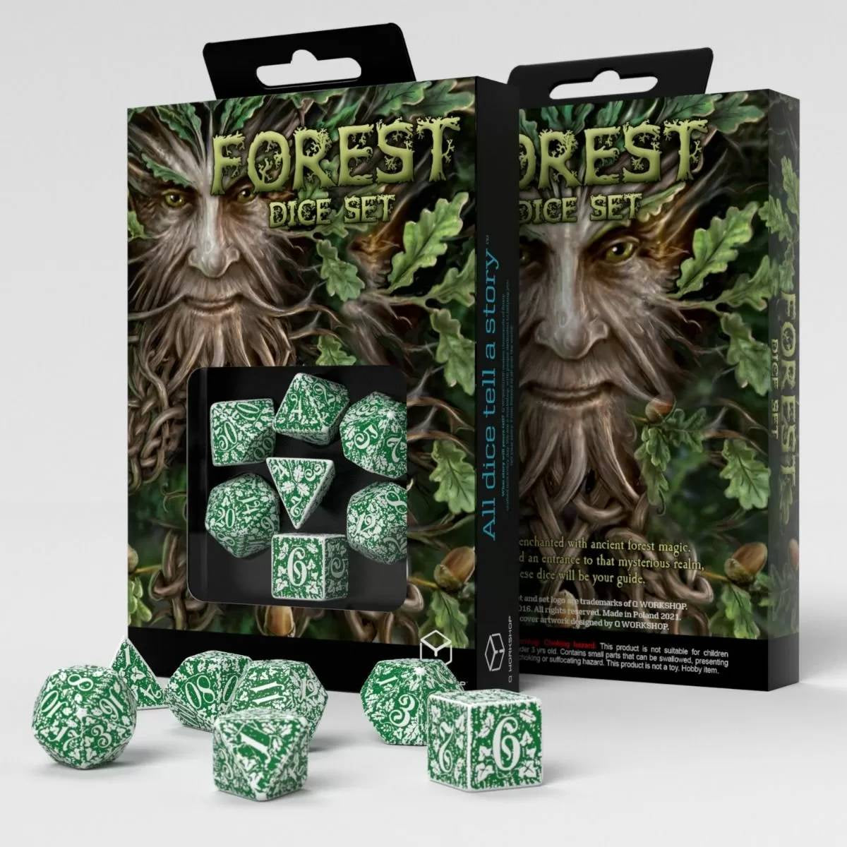 Q Workshop - Forest Dice Set: Tundra Dice Set 7 - Good Games