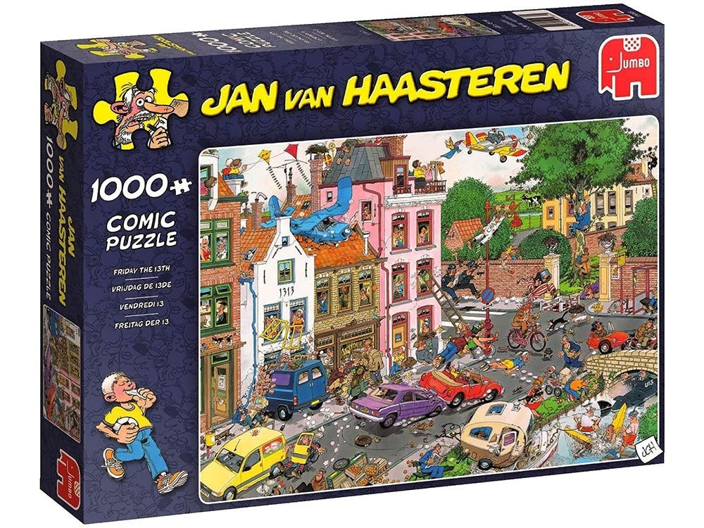 Jan Van Haasteren - Friday The 13th 1000 Piece Jigsaw - Good Games