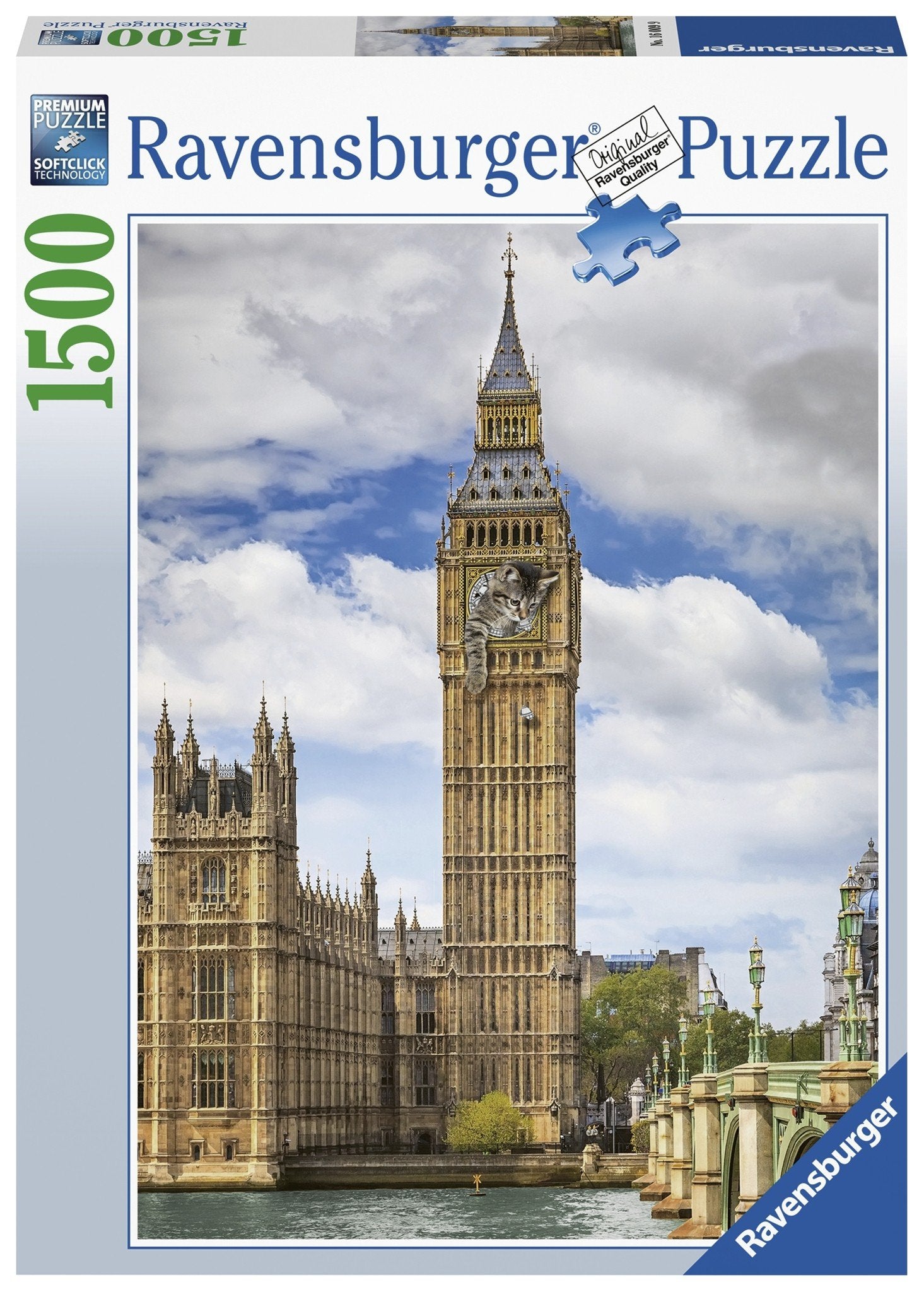 Ravensburger - Funny Cat on Big Ben - 1500 Piece Jigsaw - Good Games