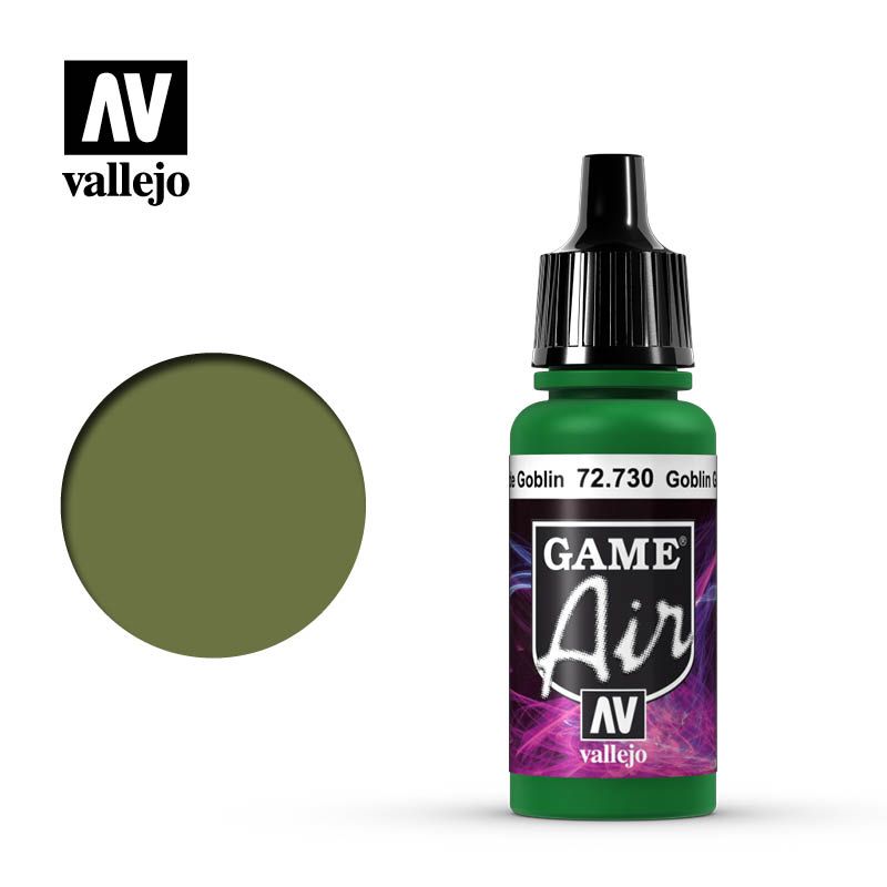 Vallejo Game Air - Goblin Green 17ml Acrylic Paint (AV72730) - Good Games