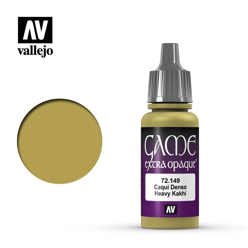 Vallejo Game Colour - Extra Opaque Heavy Kakhi 17ml Acrylic Paint (AV72149) - Good Games