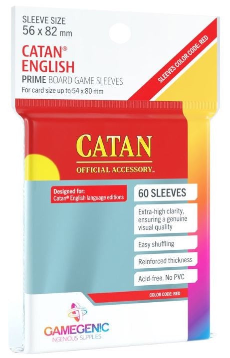 Gamegenic Prime Board Game Sleeves - Catan English - Good Games