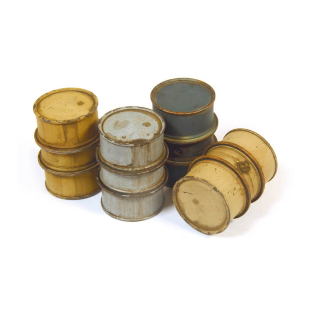 Vallejo Scenic Accessories German Fuel Drums 1