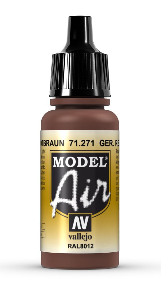 Vallejo Model Air - German Red Brown 17ml Acrylic Paint (AV71271) - Good Games