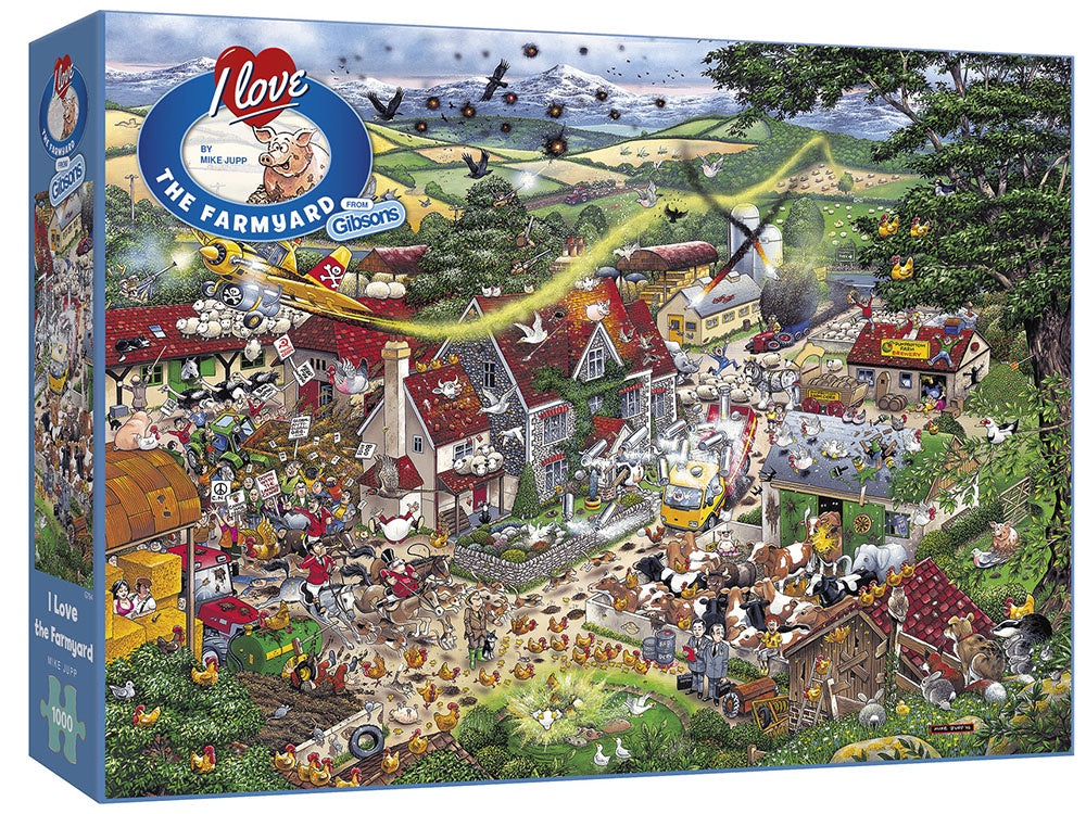 Gibsons - I Love the Farmyard 1000 Piece Jigsaw - Good Games