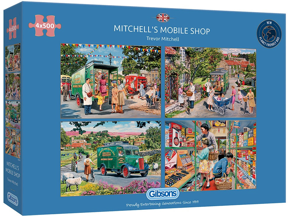 Gibsons - Mitchells Mobile 4x500 Piece Jigsaws