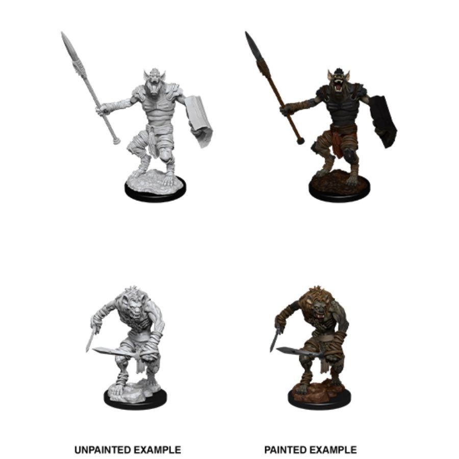 Dungeons &amp; Dragons - Nolzurs Marvelous Unpainted Miniatures Gnoll &amp; Gnoll Flesh Gnawer