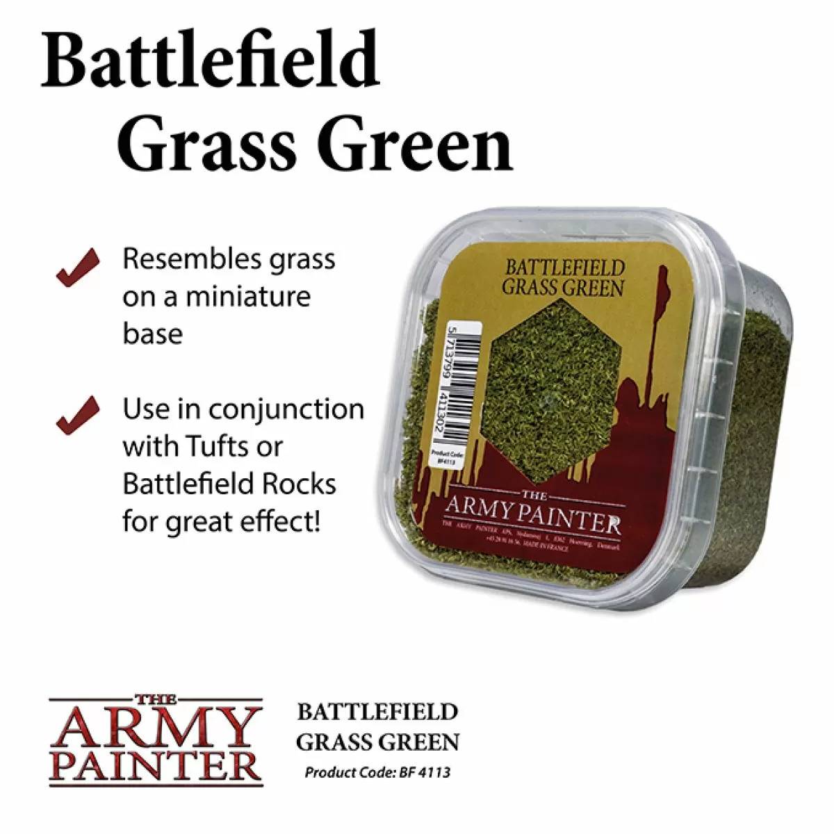 Army Painter - Battlefields Grass Green Flock - Good Games