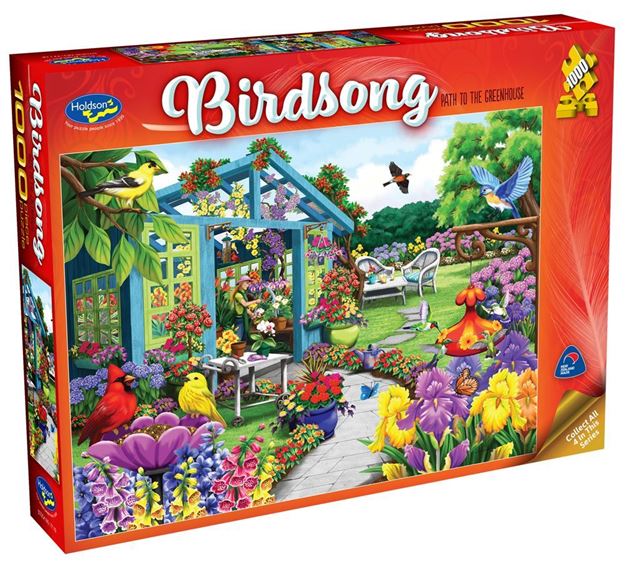 Holdson - Birdsong Greenhouse Path 1000 Piece Jigsaw - Good Games
