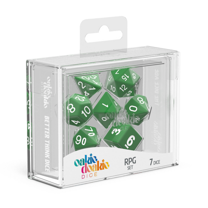 Oakie Doakie Dice - RPG Set Solid Green (7) - Good Games