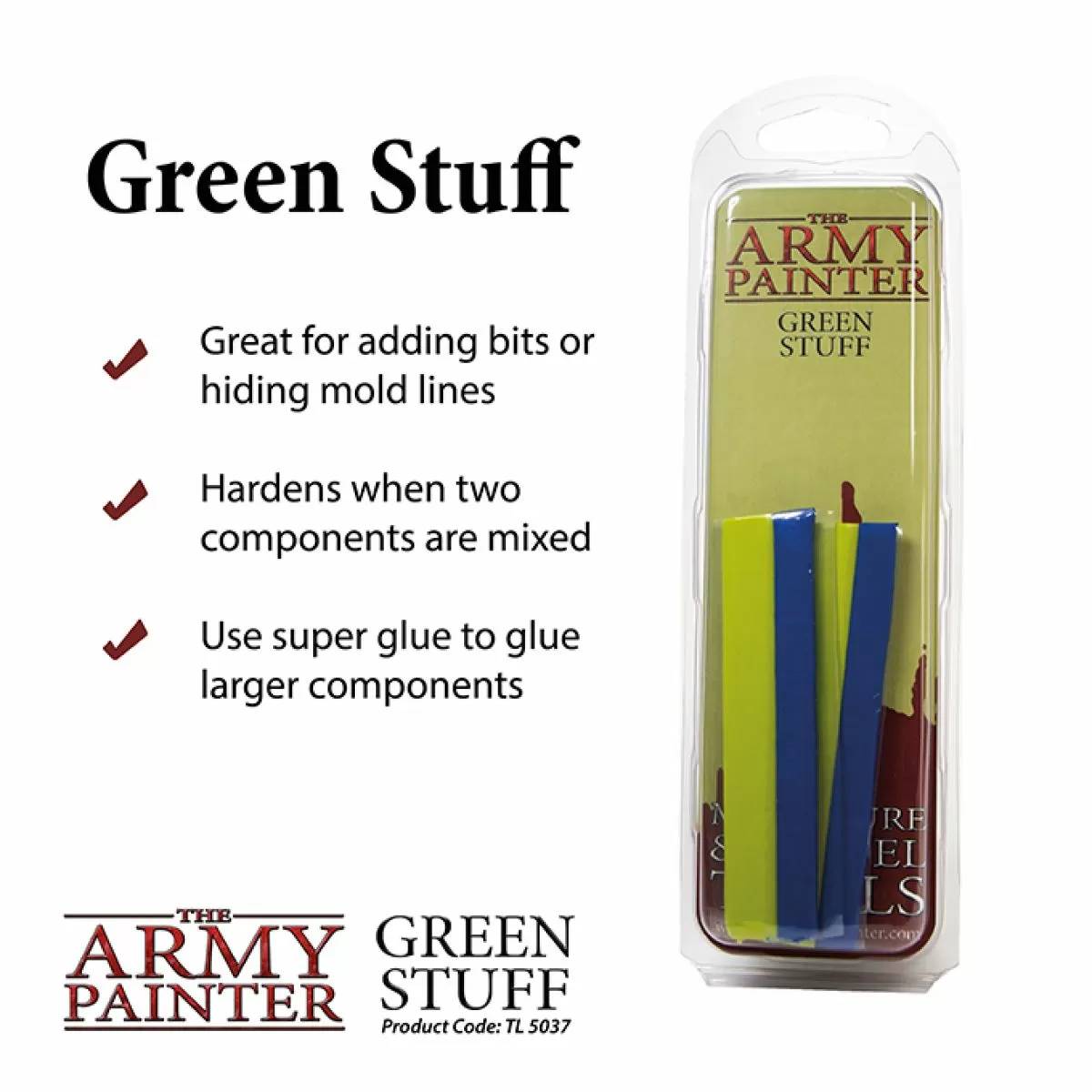 Army Painter Green Stuff (New Packaging) - Good Games