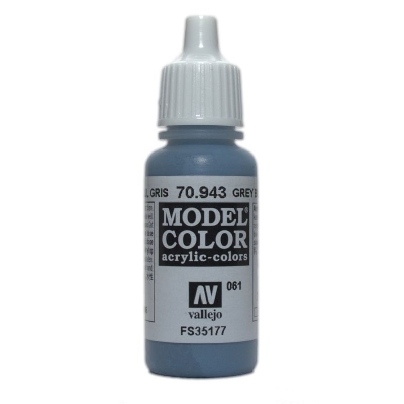 Vallejo Model Colour - Grey Blue 17ml Acrylic Paint (AV70943) - Good Games