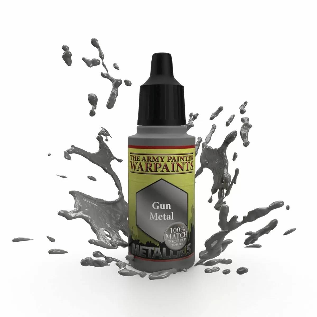 Army Painter Metallics - Gun Metal Acrylic Paint 18ml - Good Games