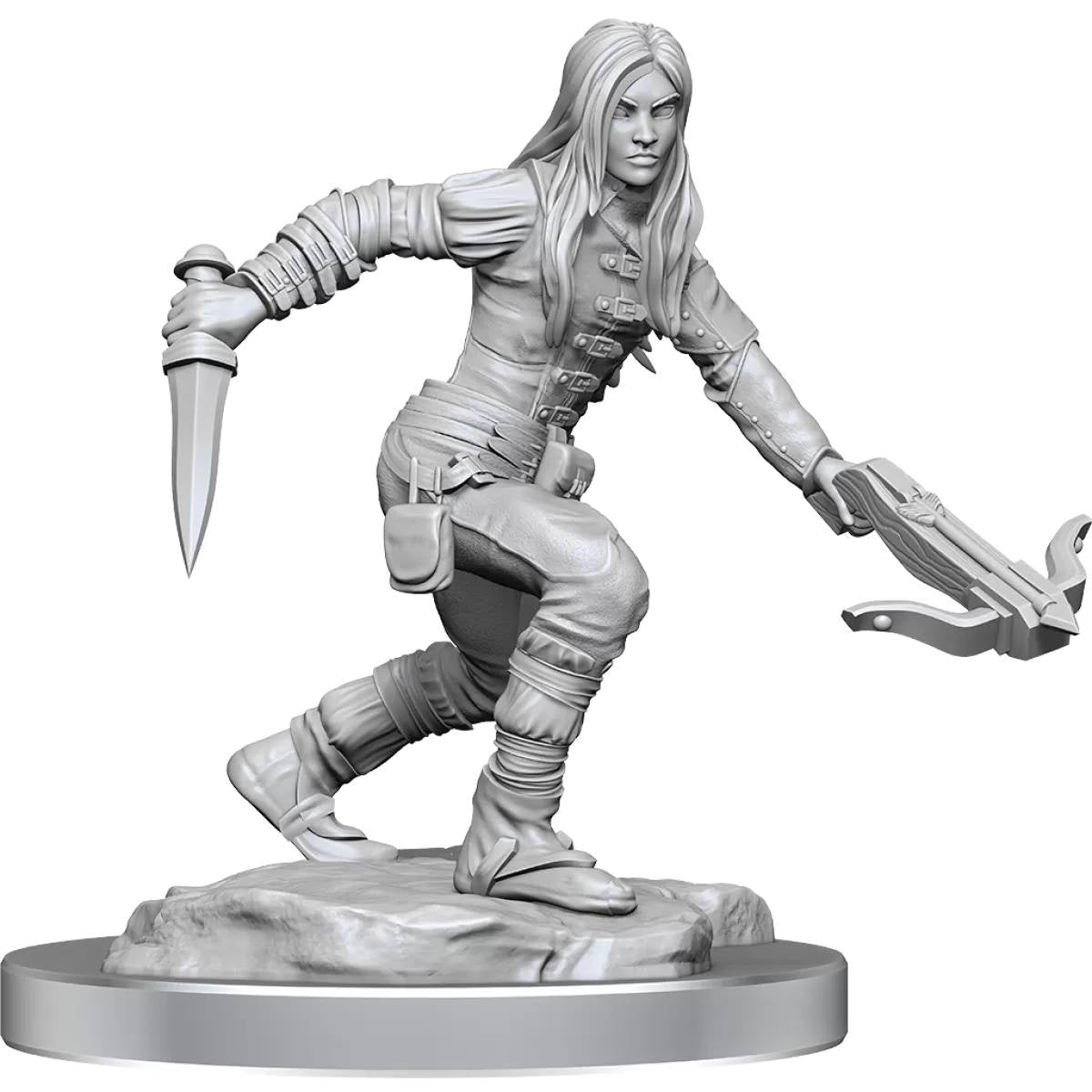 Dungeons & Dragons Nolzurs Marvelous Unpainted Miniatures Half-Elf Rogue Female - Good Games