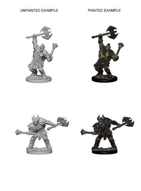 Pathfinder Deep Cuts Unpainted Miniatures Half-Orc Male Barbarian - Good Games
