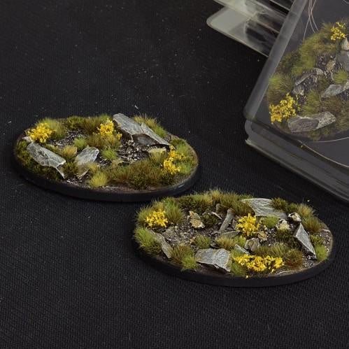 Gamers Grass Bases Highland Bases Oval 90mm x2 - Good Games