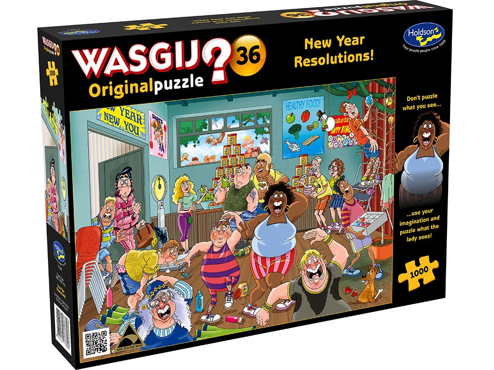 Wasgij? Original 36 - New Years Resolution 1000 Piece Jigsaw - Good Games