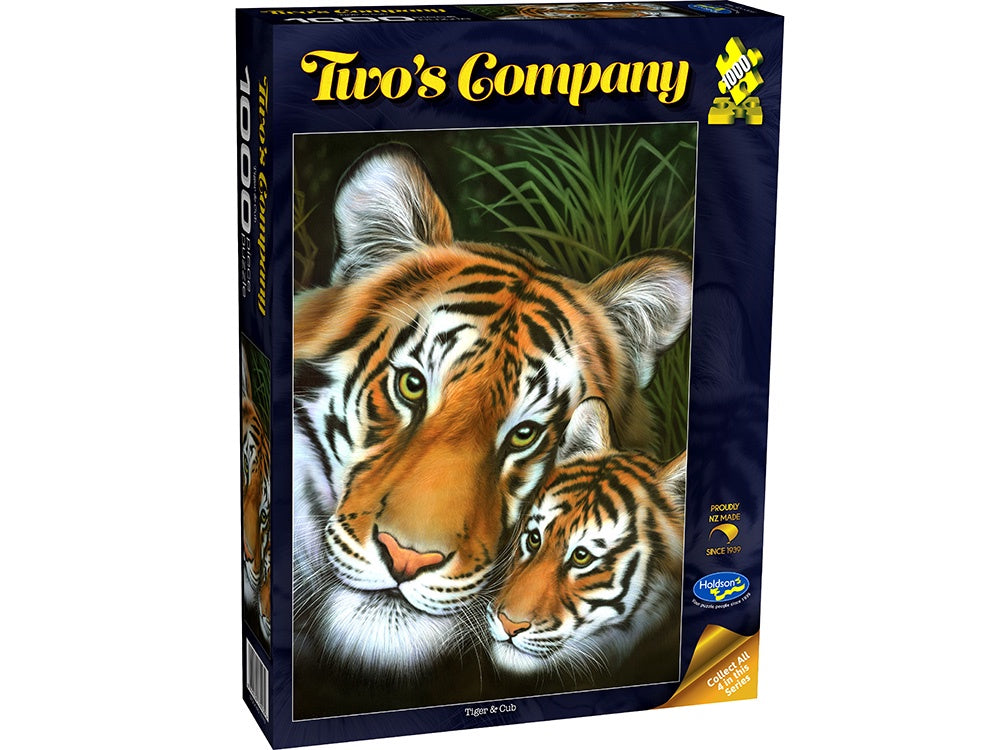 Holdson Twos Company Tiger &amp; Cub 1000 Piece Jigsaw - Good Games