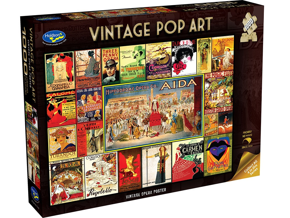 Holdson Vintage Pop Art Opera 1000 Piece Jigsaw - Good Games