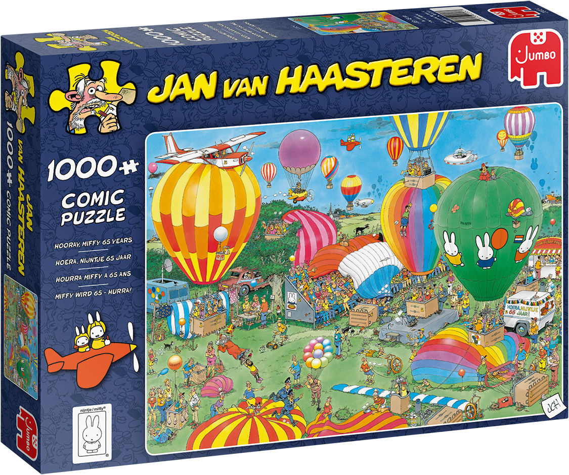 Jan Van Haasteren - Hooray For Miffy 1000 Piece Jigsaw - Good Games