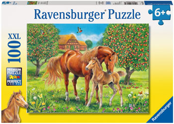 Ravensburger - Horses In The Field - 100pc Jigsaw - Good Games