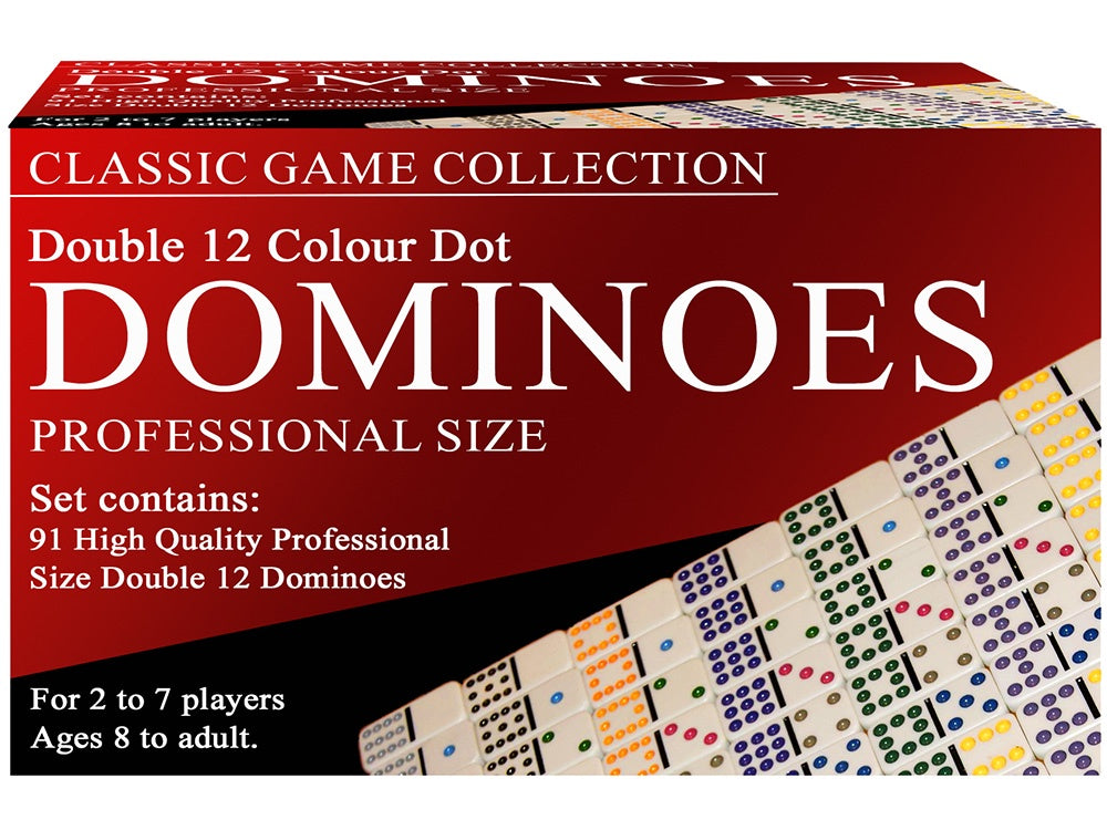 Dominoes Double 12 Colour Dot