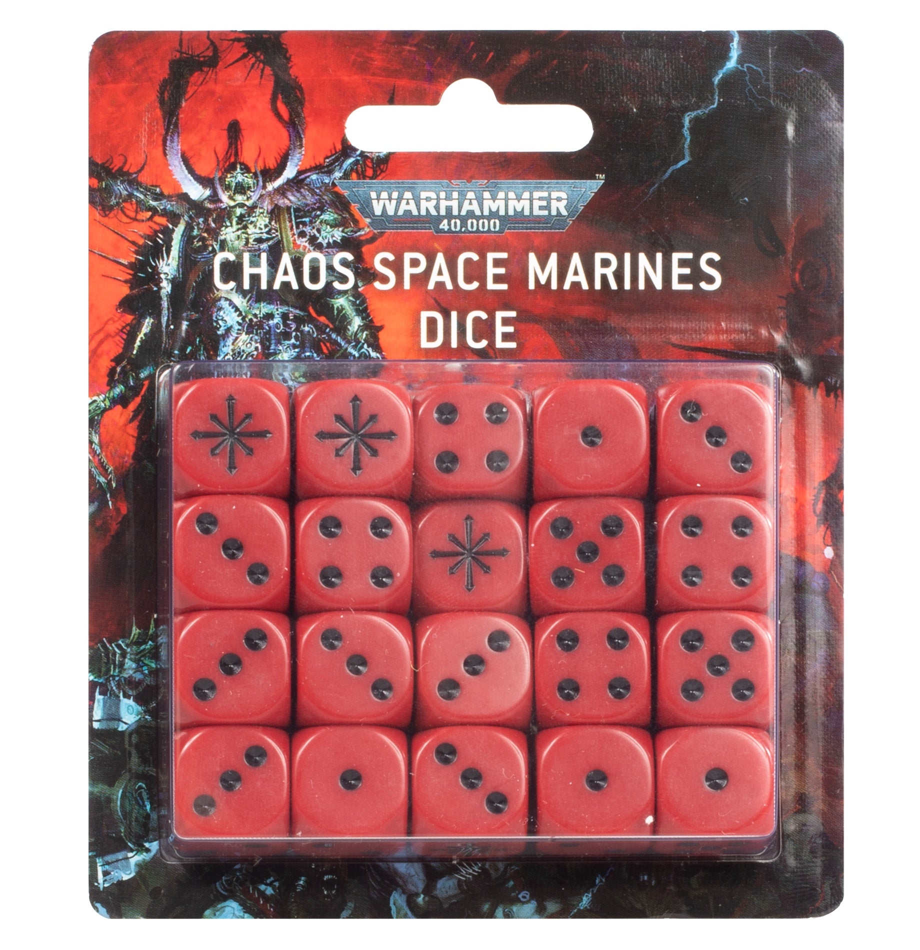 Warhammer 40000 – Chaos Space Marines Dice (86-62) - Good Games