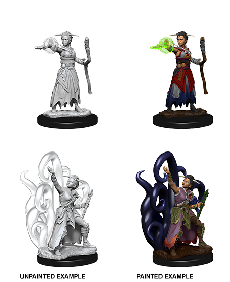Dungeons & Dragons - Nolzurs Marvelous Unpainted Miniatures Female Human Warlock - Good Games