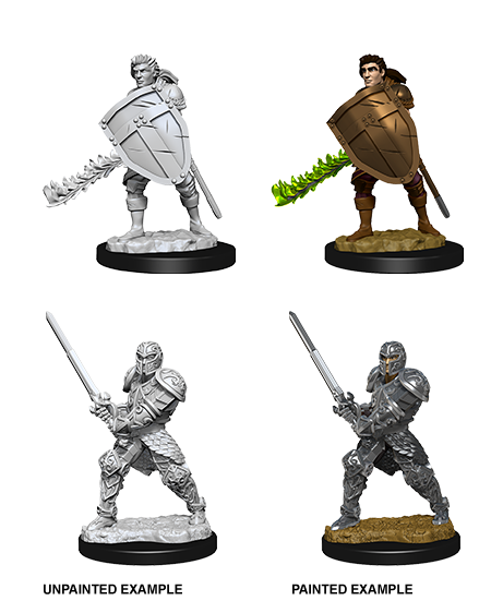 Dungeons & Dragons - Nolzurs Marvelous Unpainted Miniatures Male Human Fighter - Good Games