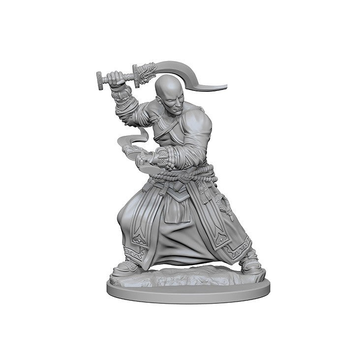 Pathfinder Deep Cuts Unpainted Miniatures Human Male Monk - Good Games