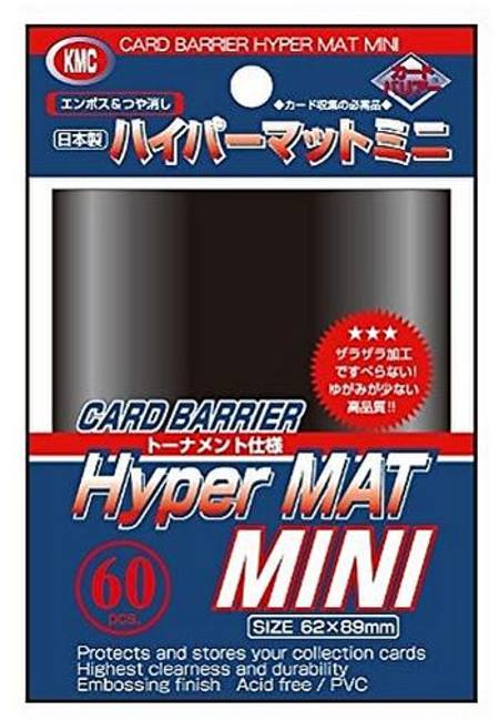 KMC - Hyper Mat Mini Sleeves - Black - Good Games