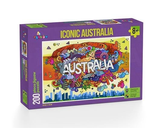 Funbox - Iconic Australia - 200 Piece Jigsaw - Good Games