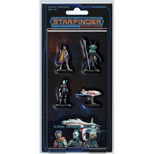 Starfinder Pre Painted Miniatures Iconic Heroes Set 1 - Good Games