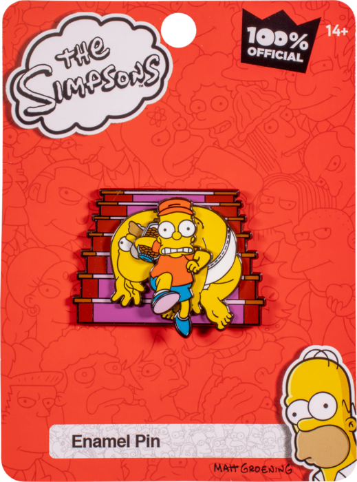 Simpsons - Bart Change Jar Spinning Enamel Pin - Good Games