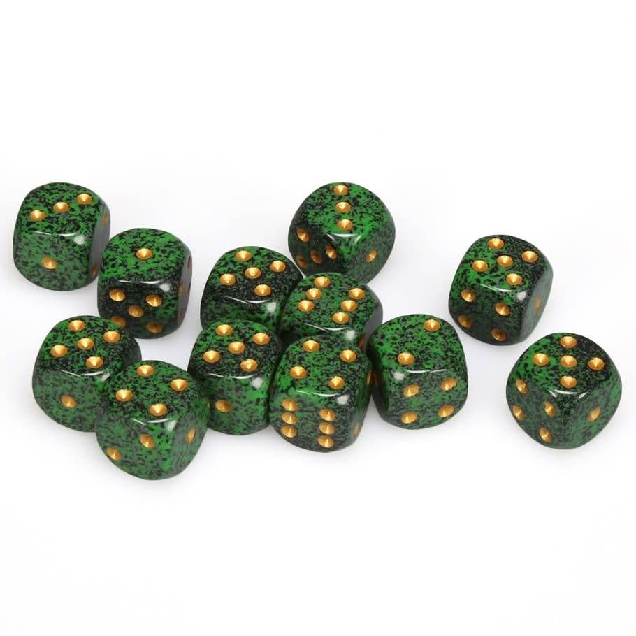 Chessex - Speckled 16mm D6 Set - Golden Recon Block (CHX25735)