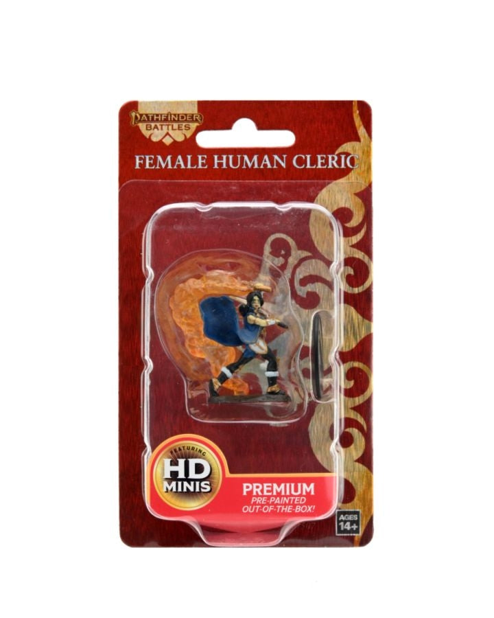 Pathfinder Battles Premium Painted Figure Human Cleric Female