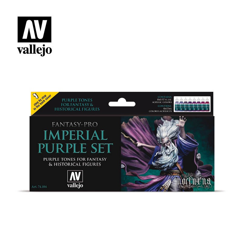 Vallejo Game Colour - Imperial Purple 8 Colour Set - Good Games