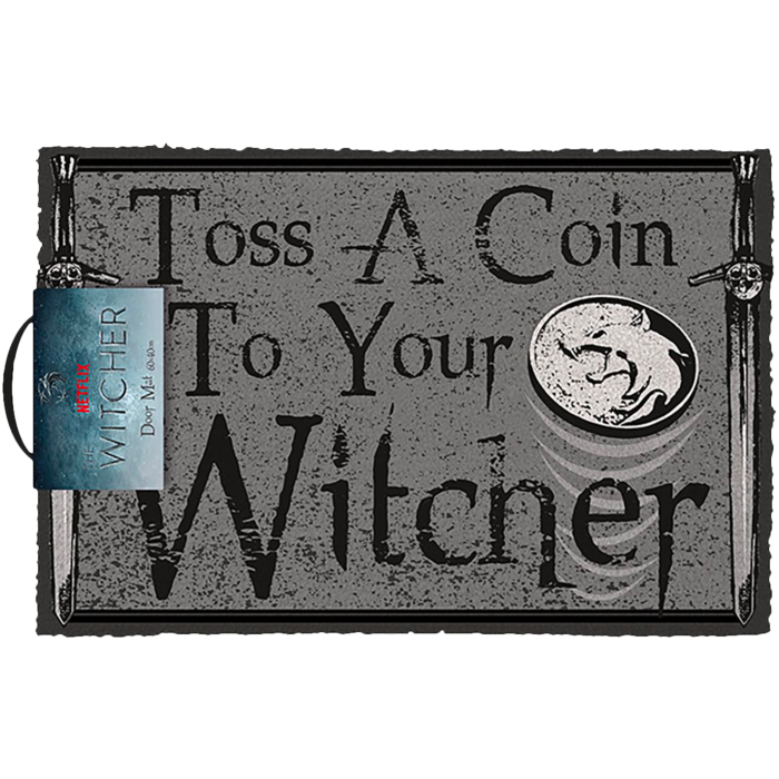 The Witcher (Toss a Coin) Door Mat - Good Games