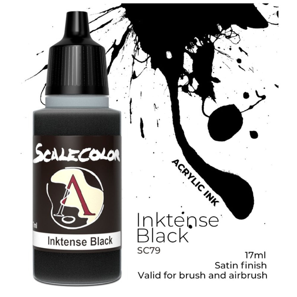 Scale 75 - Scalecolor Inktense Black (17 ml) SC-79 Acrylic Paint - Good Games