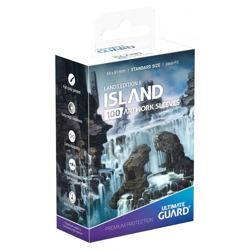 Ultimate Guard Lands Edition 2 Island Standard Sleeves - Good Games